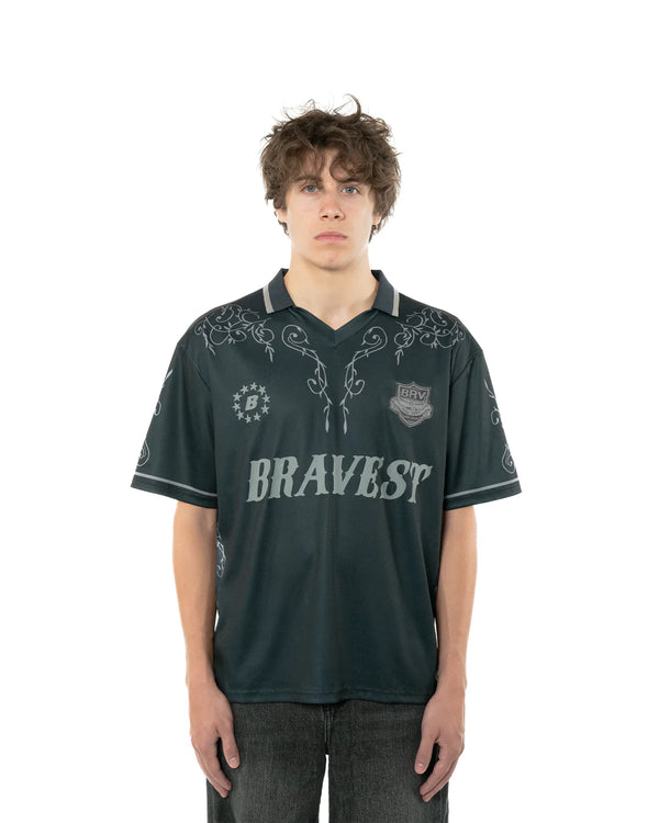 Bravest Studios シャツ　半袖 BRAVEST STUDIOS GREY WESTERN JERSEY - LUST PANAMA