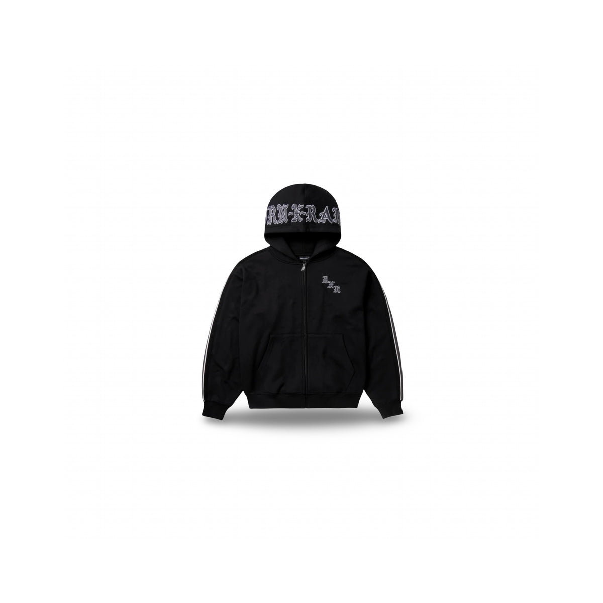 BORN X RAISED SPORT STRIPE ZIP-UP HOODIE
