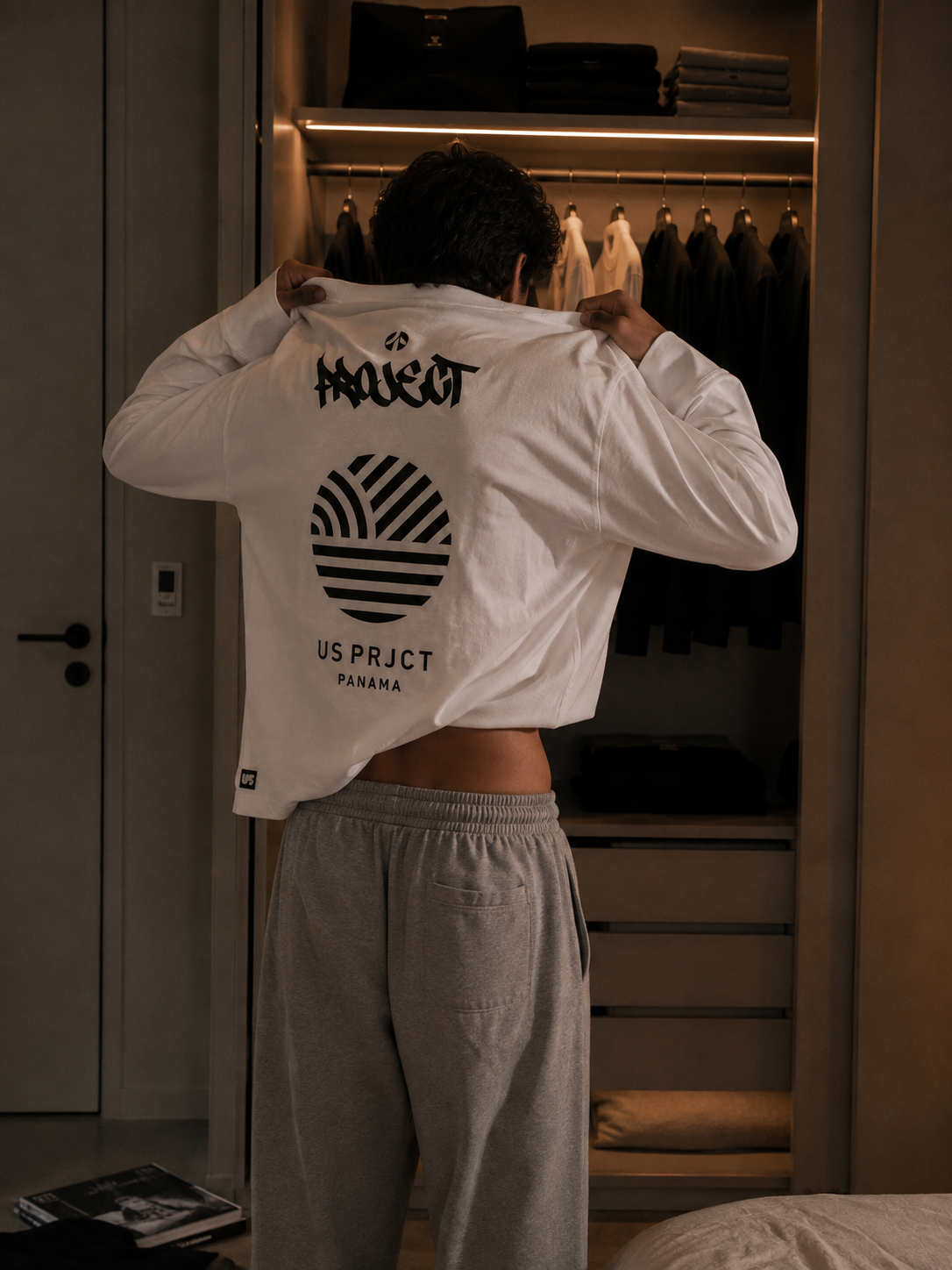 US PRJCT® HEAVYWEIGHT BOXY LONG SLEEVE WHITE