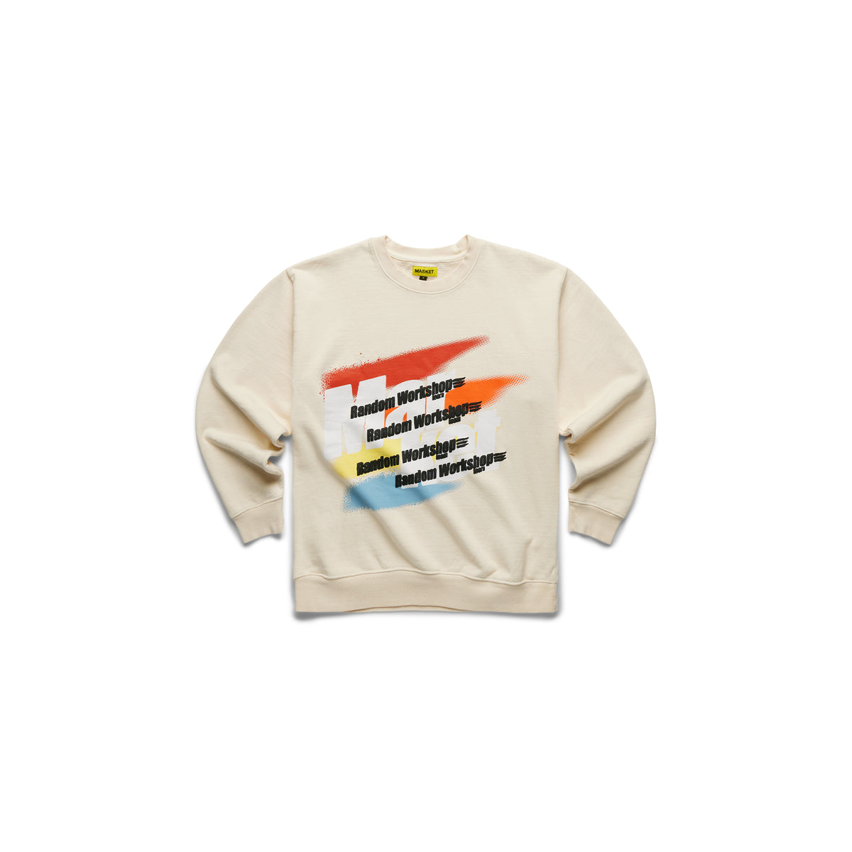 MARKET RANDOM WORKSHOP SPLATTER CREWNECK