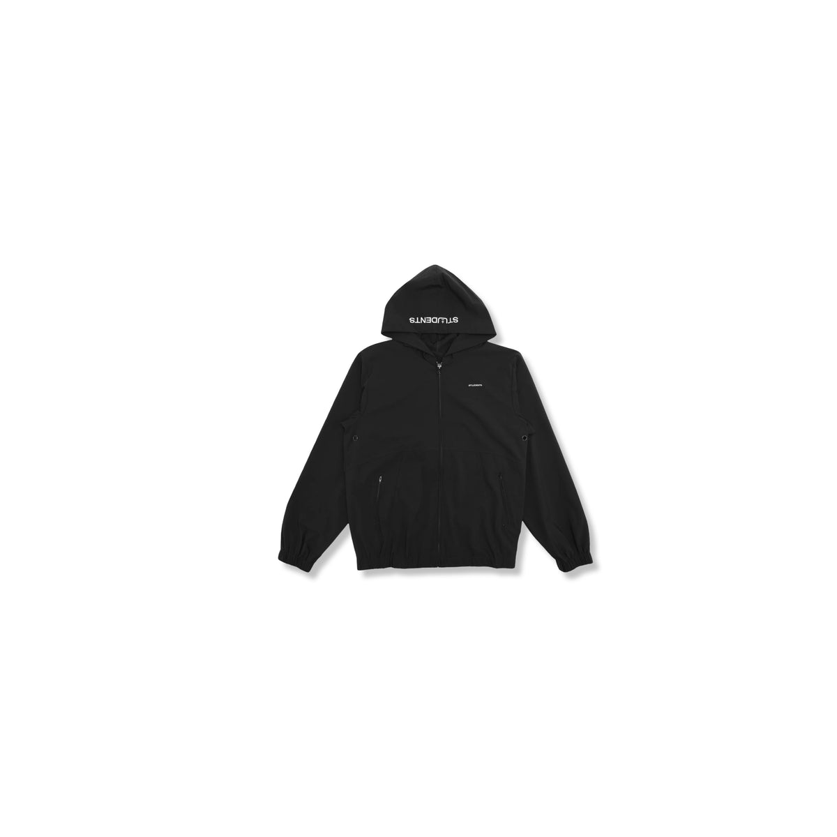 STUDENTS CAMARGO NYLON HOODIE BLACK