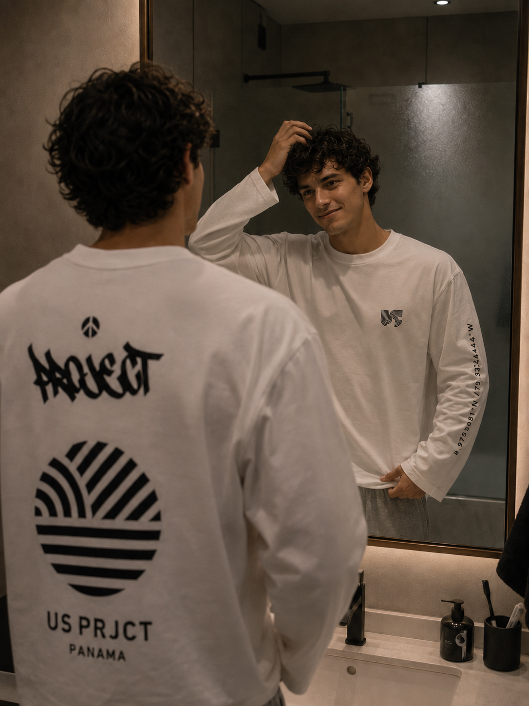 US PRJCT® HEAVYWEIGHT BOXY LONG SLEEVE WHITE