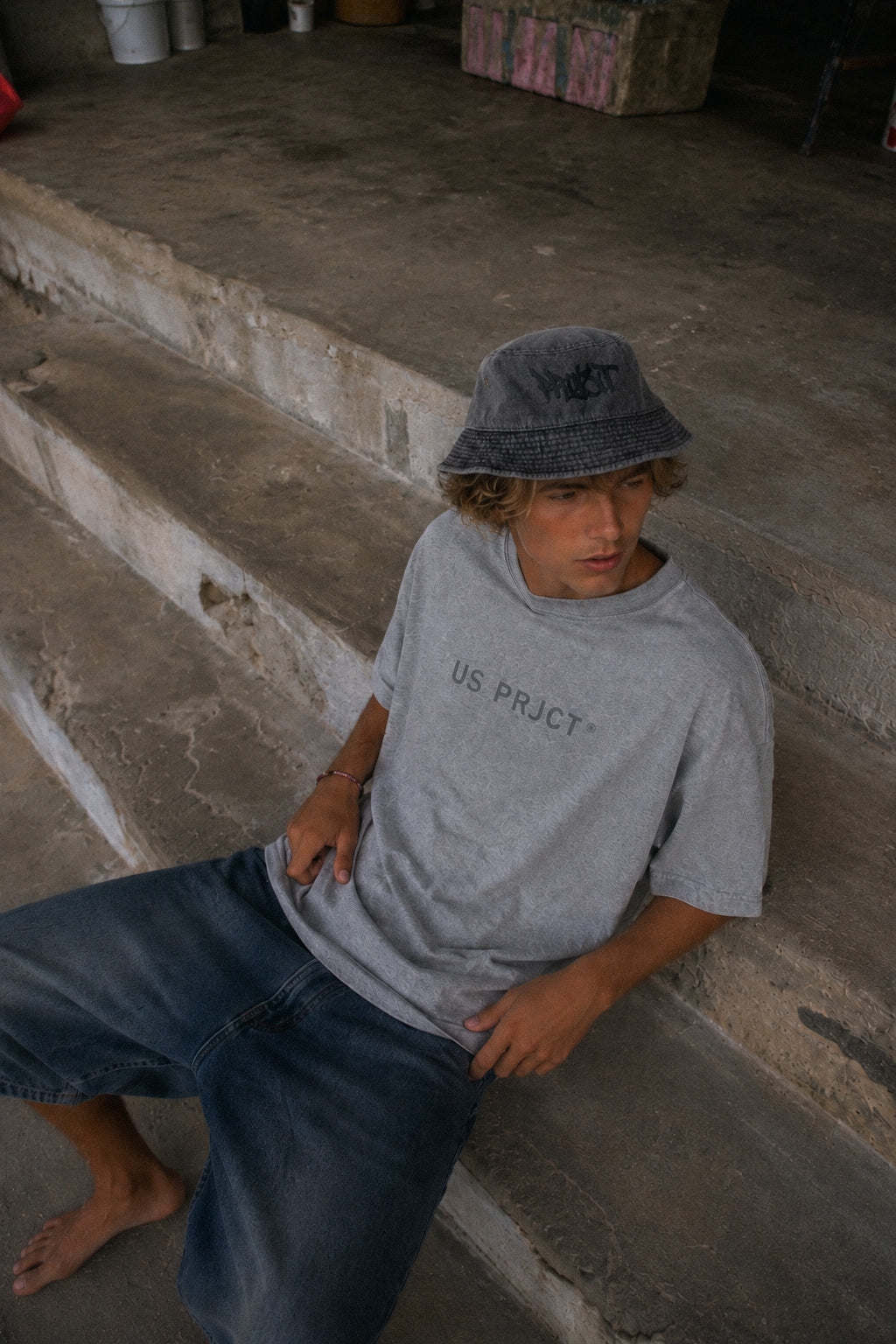 US PRJCT®️ LOW PROFILE T-SHIRT GREY