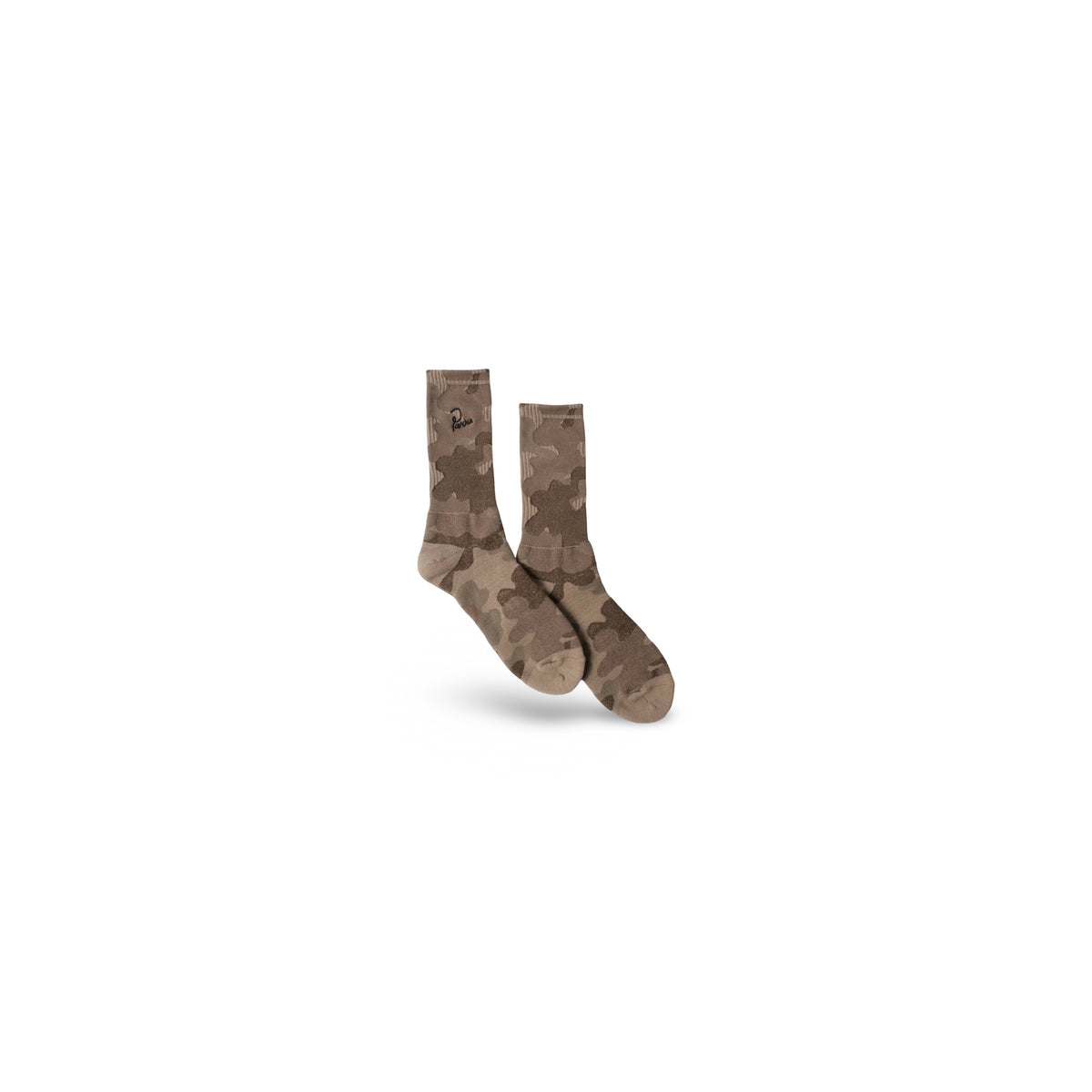 PARRA SIGNATURE CAMO CREW SOCKS  BROWN