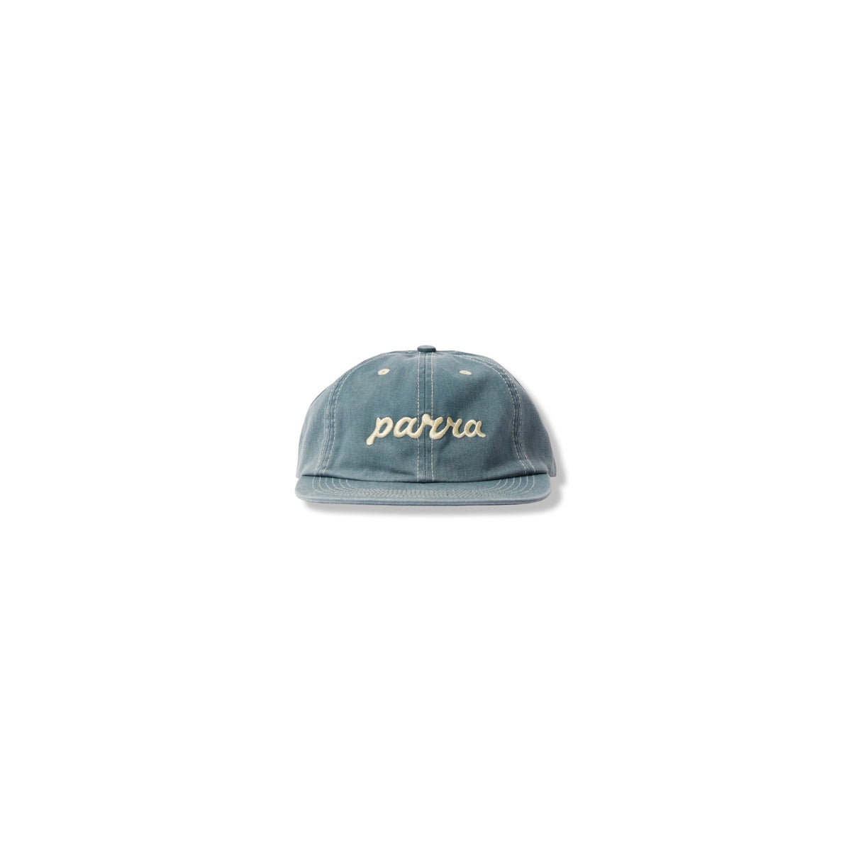 PARRA LOWERCASE SCRIPT LOGO 6 PANEL HAT BLUE