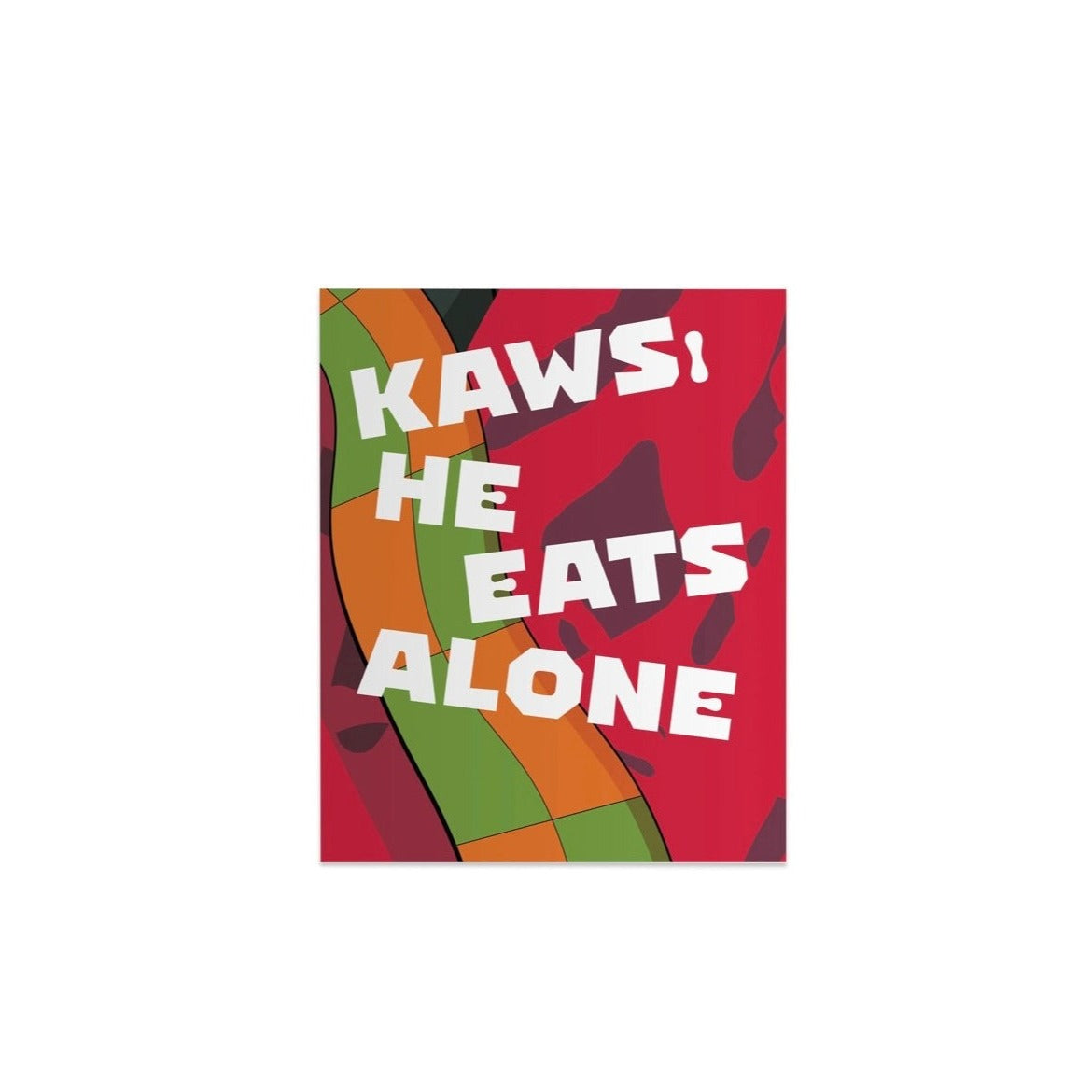 KAWS ! HE EATS ALONE BOOK