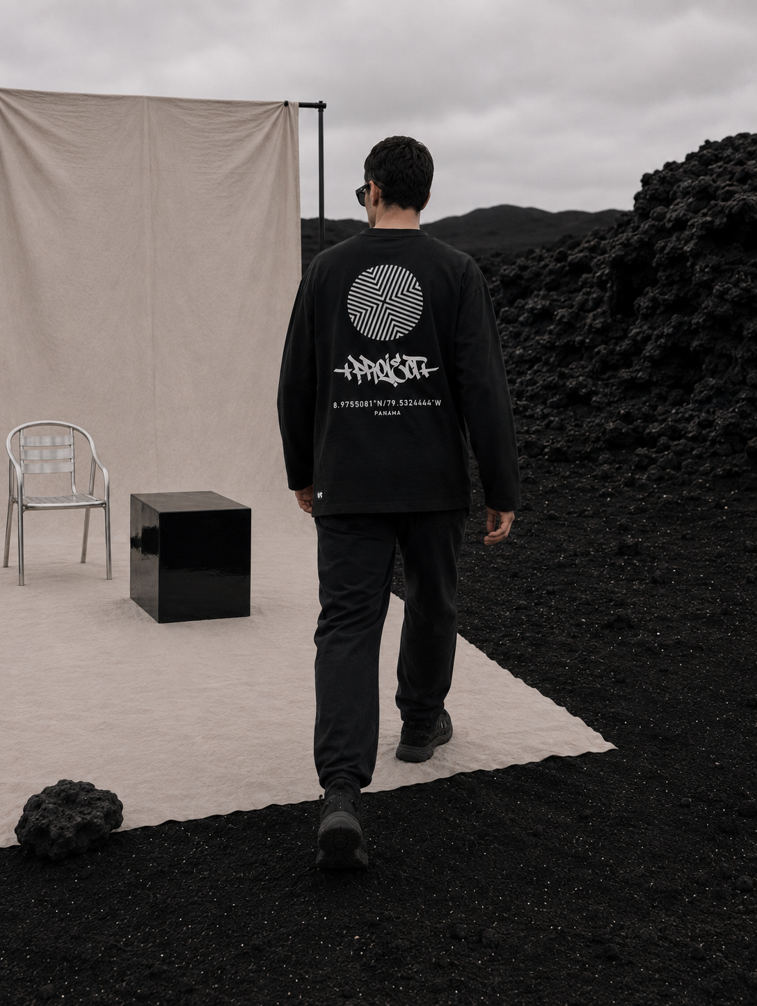 US PRJCT® HEAVYWEIGHT BOXY LONG SLEEVE BLACK