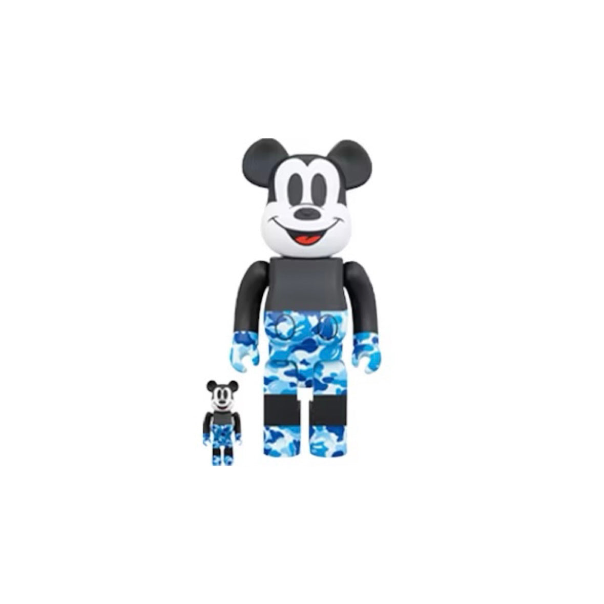 BEARBRICK BAPE MICKEY-BLUE CAMO - LUST PANAMA