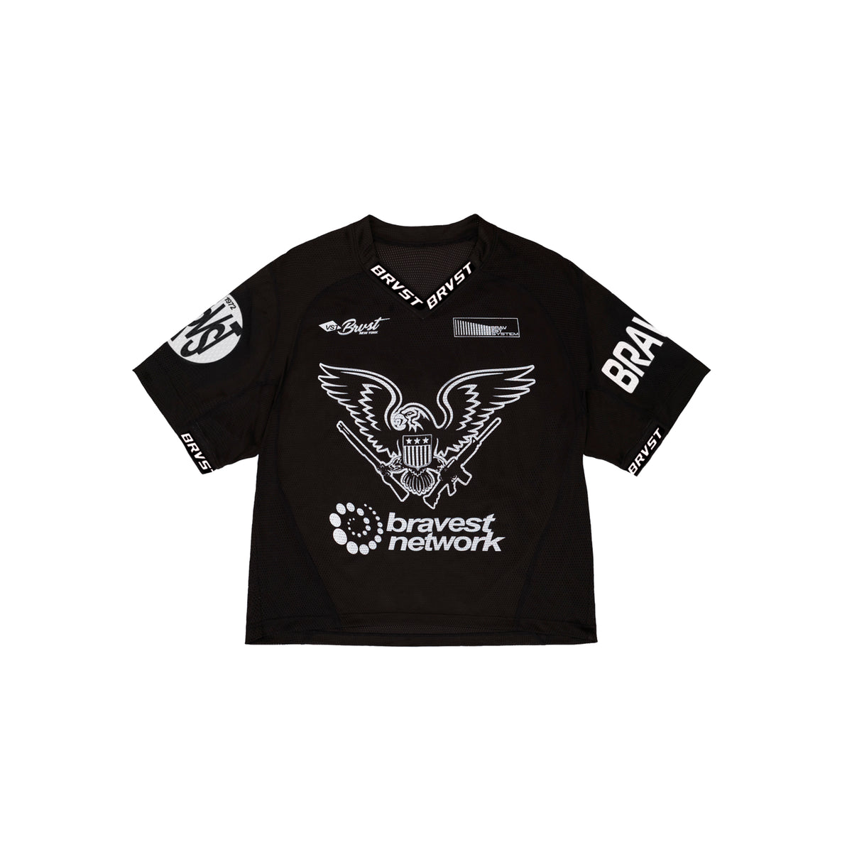 BRAVEST STUDIOS EAGLE LACROSSE JERSEY BLACK
