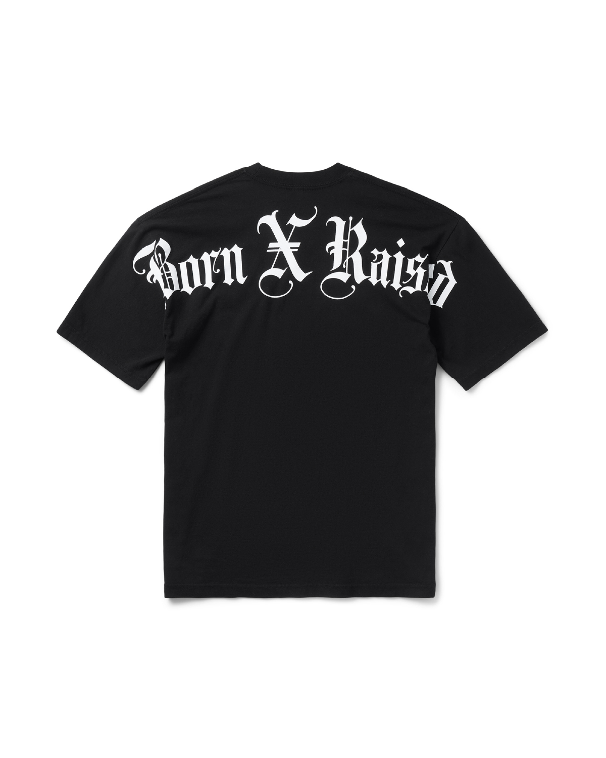 BORN X RAISED BLACKLETTER JUMBO ARCH TEE