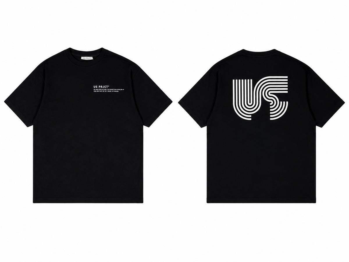 US PRJCT®️ LOGO T-SHIRT BLACK