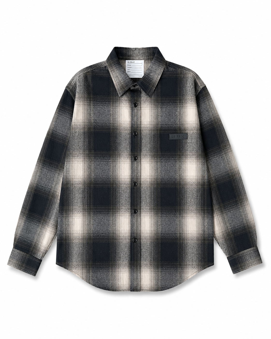US PRJCT  FADE 01 OVERSHIRT WASHED CHARCOAL