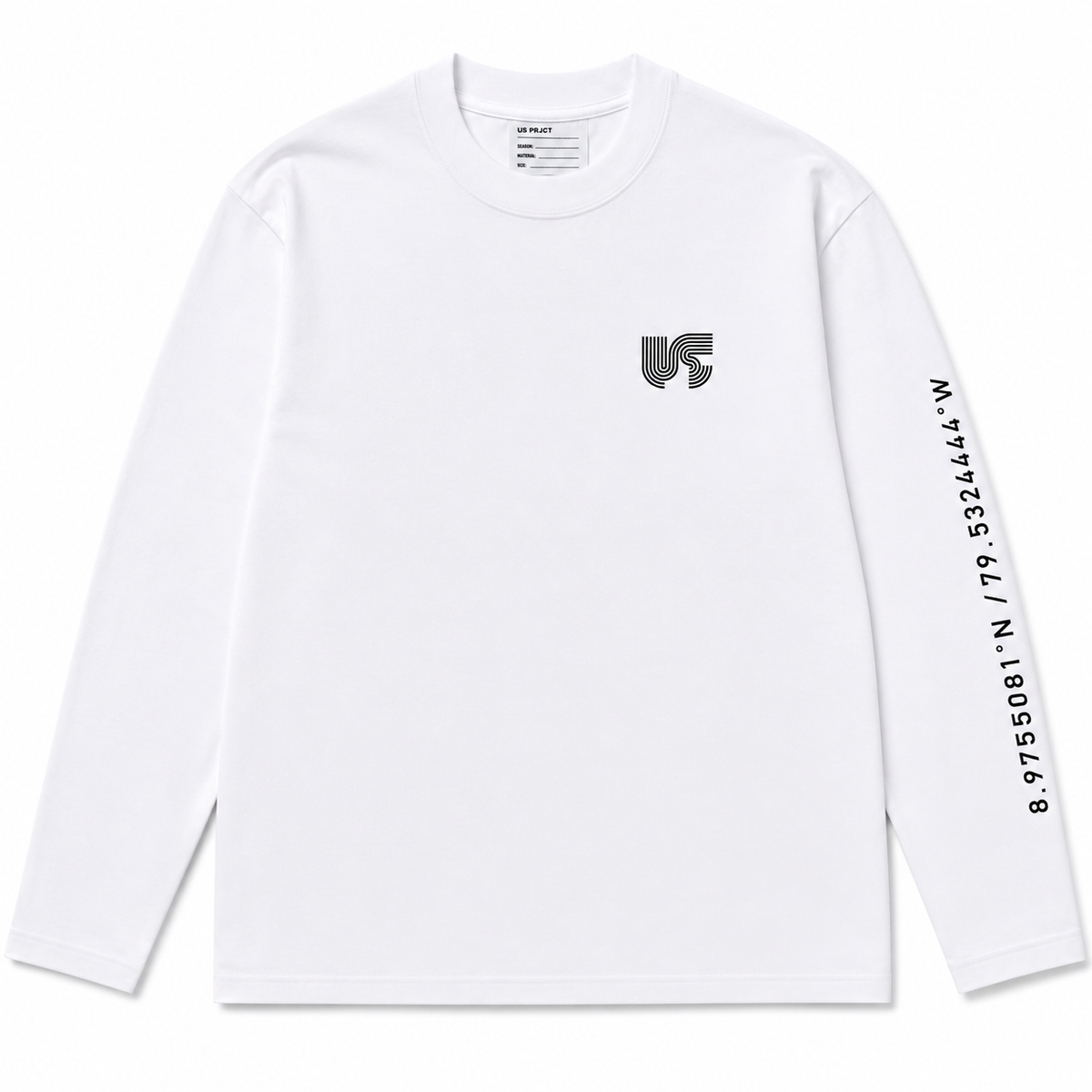 US PRJCT® HEAVYWEIGHT BOXY LONG SLEEVE WHITE