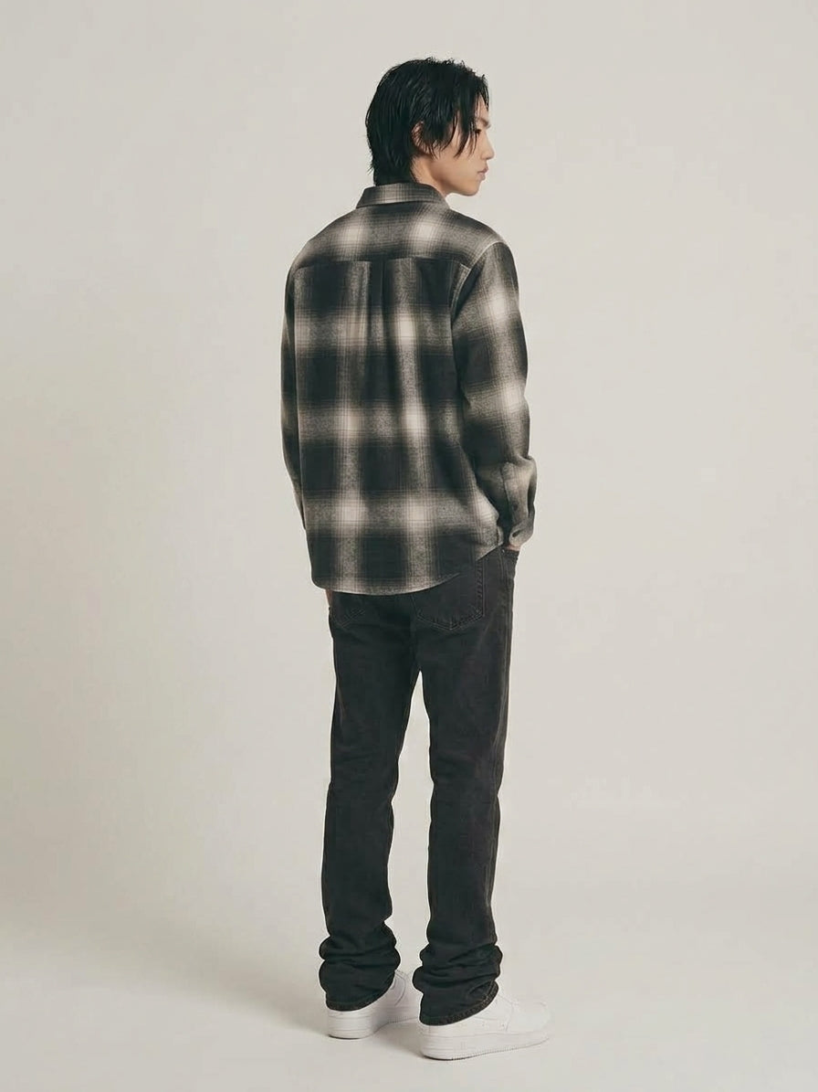 US PRJCT  FADE 01 OVERSHIRT WASHED CHARCOAL