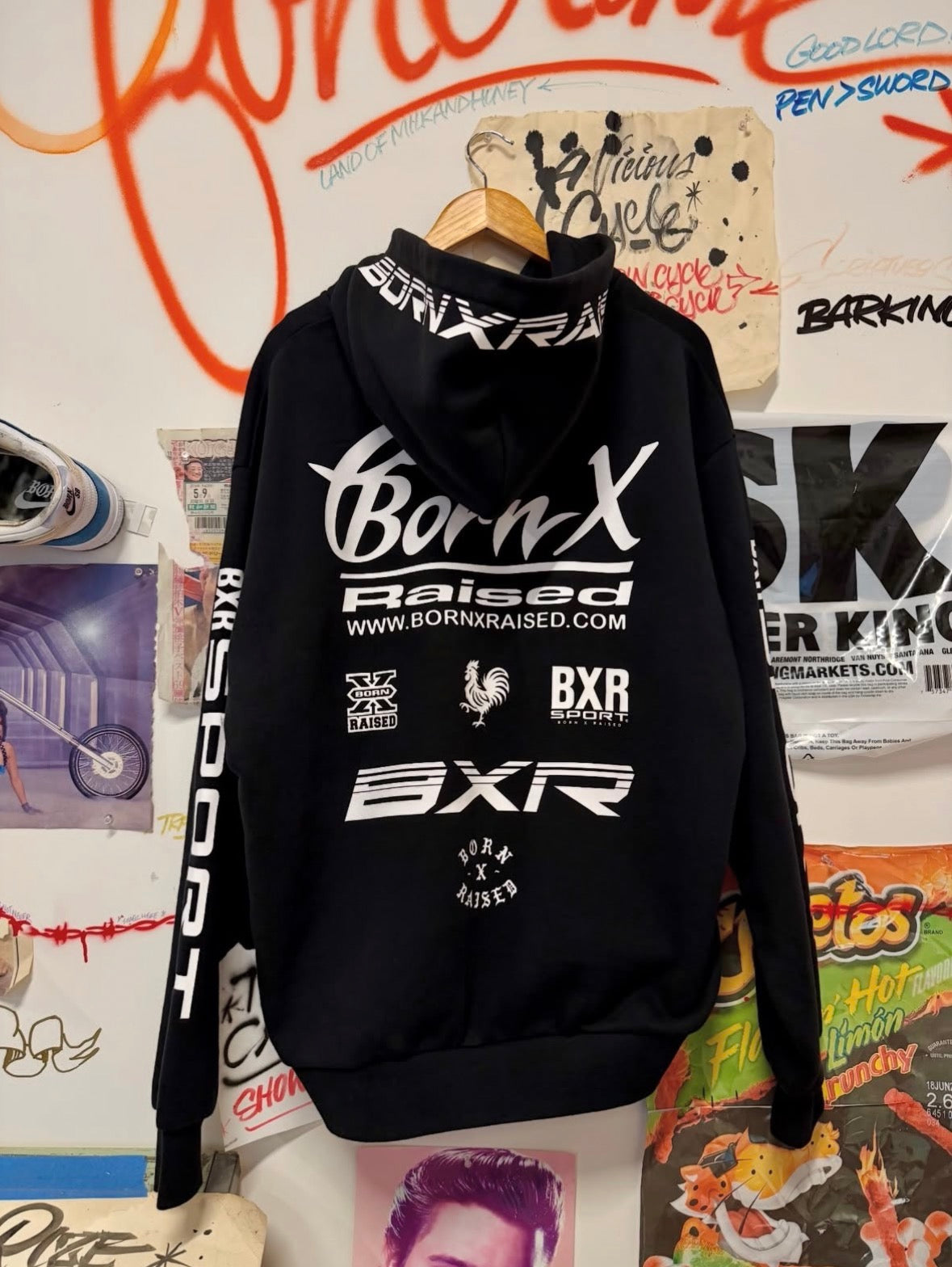 BORN X RAISED PARLAY ZIP-UP HOODIE