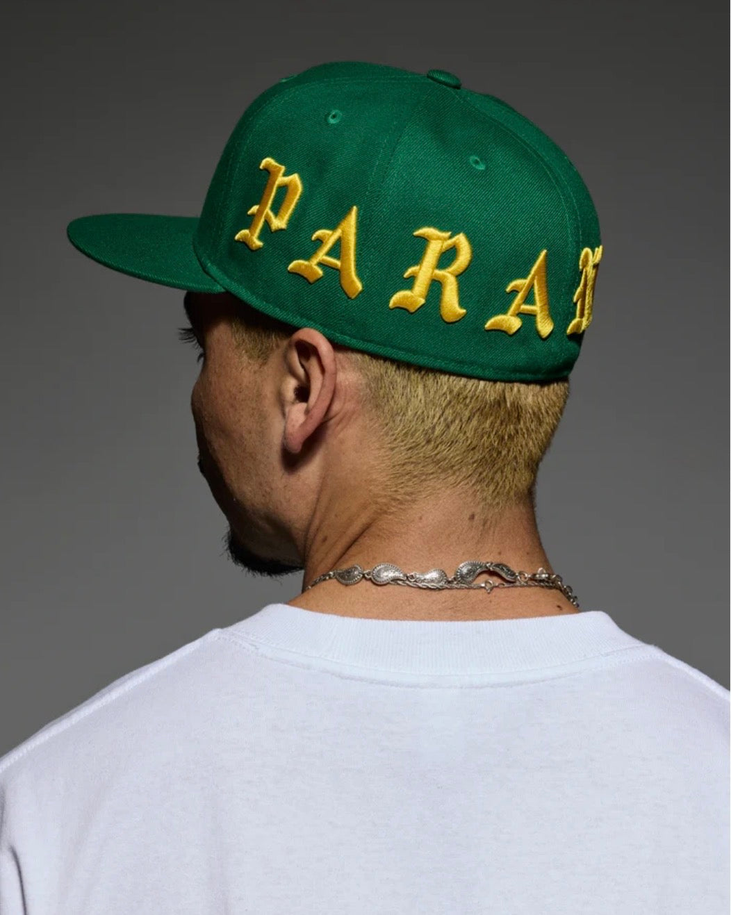 BORN X RAISED PARANOIA ROCKER FITTED 6 PANEL HAT