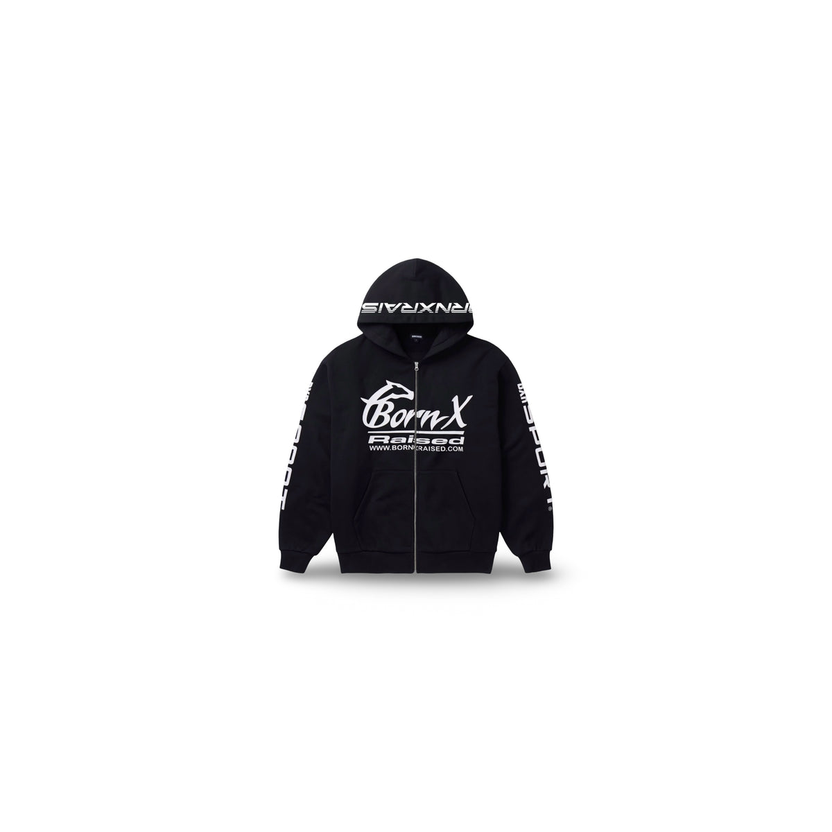 BORN X RAISED PARLAY ZIP-UP HOODIE
