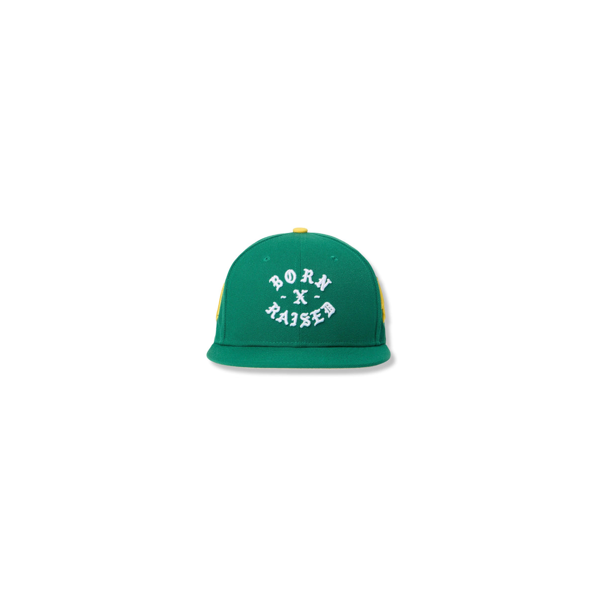 BORN X RAISED PARANOIA ROCKER FITTED 6 PANEL HAT