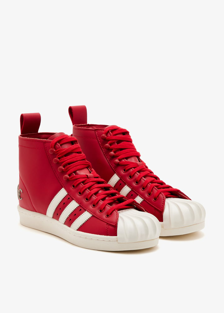 ADIDAS SUPERSTAR LUXE  THUG CLUB BOOTS  RED