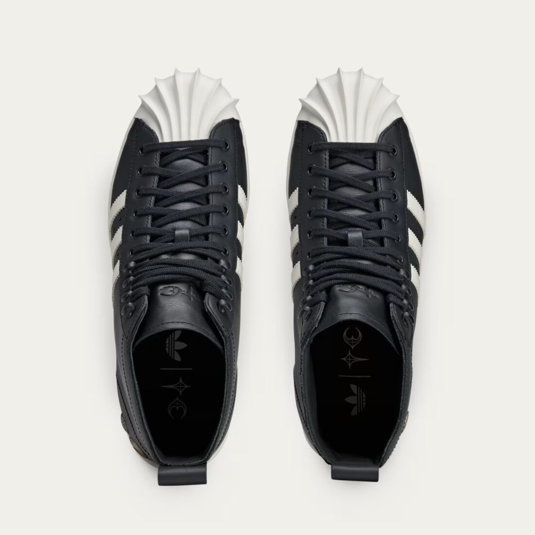 ADIDAS SUPERSTAR LUXE THUG CLUB BOOTS BLACK