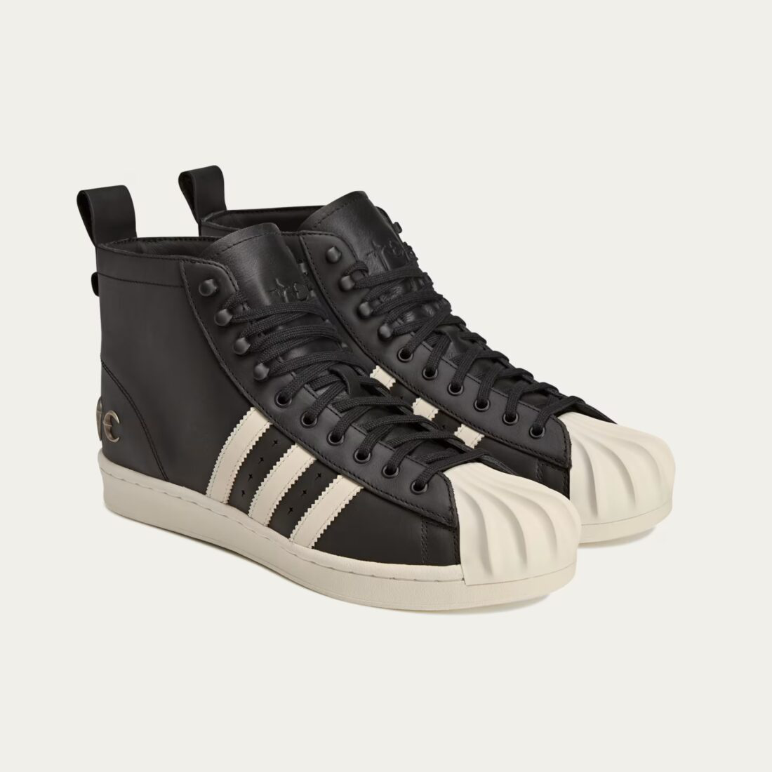 ADIDAS SUPERSTAR LUXE THUG CLUB BOOTS BLACK