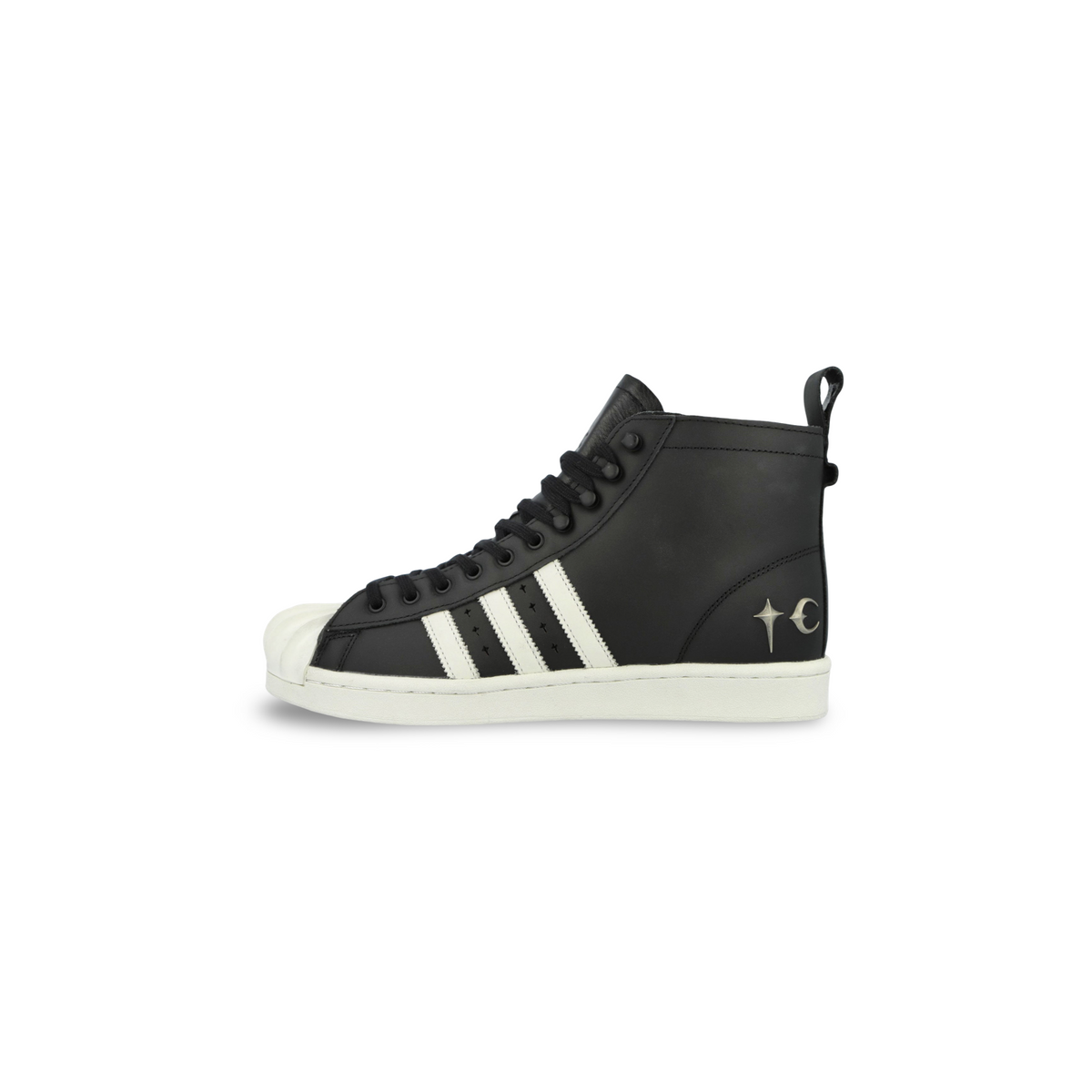 ADIDAS SUPERSTAR LUXE THUG CLUB BOOTS BLACK