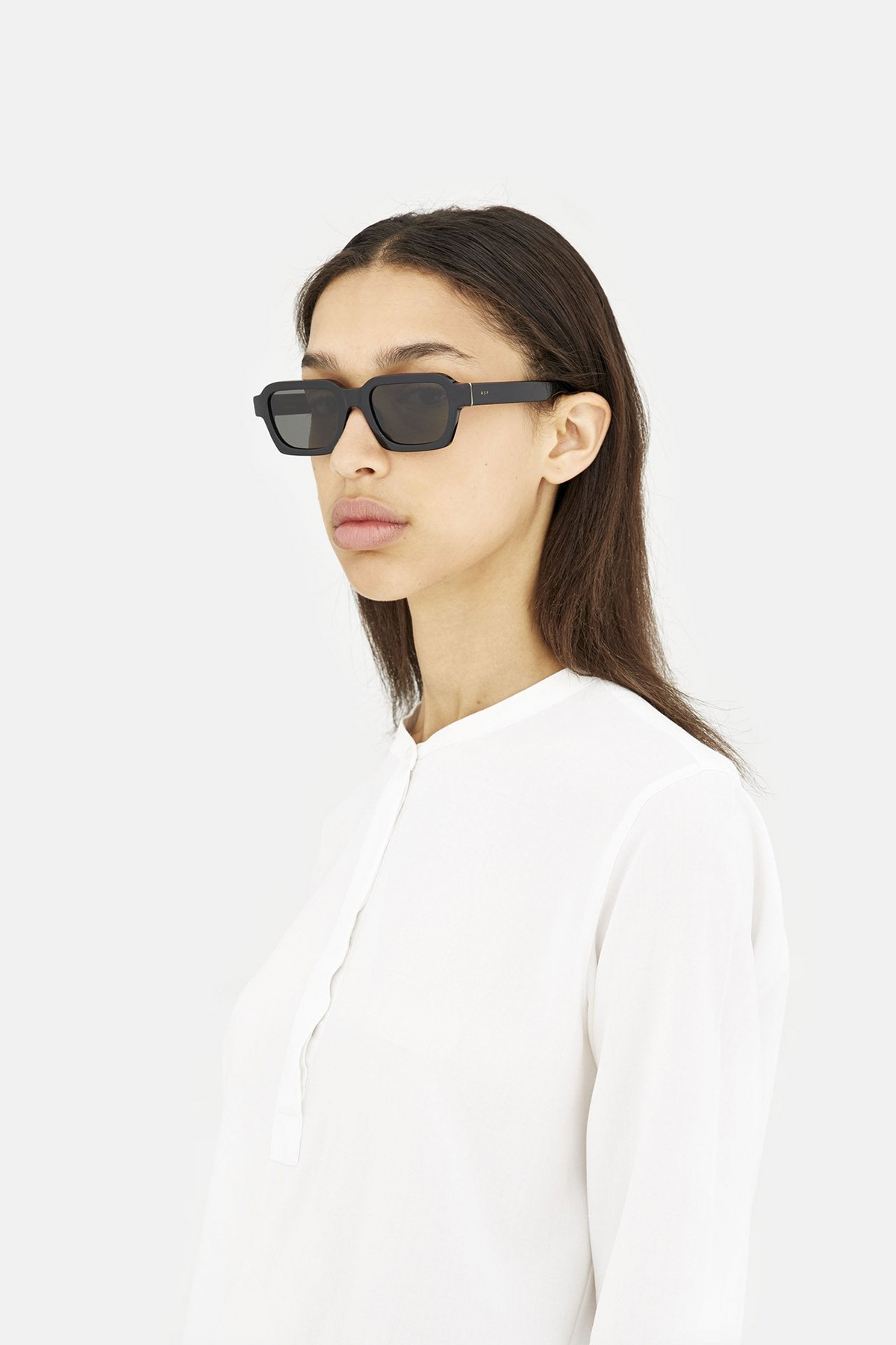 RETRO SUPER FUTURE CARO BLACK SUNGLASSES