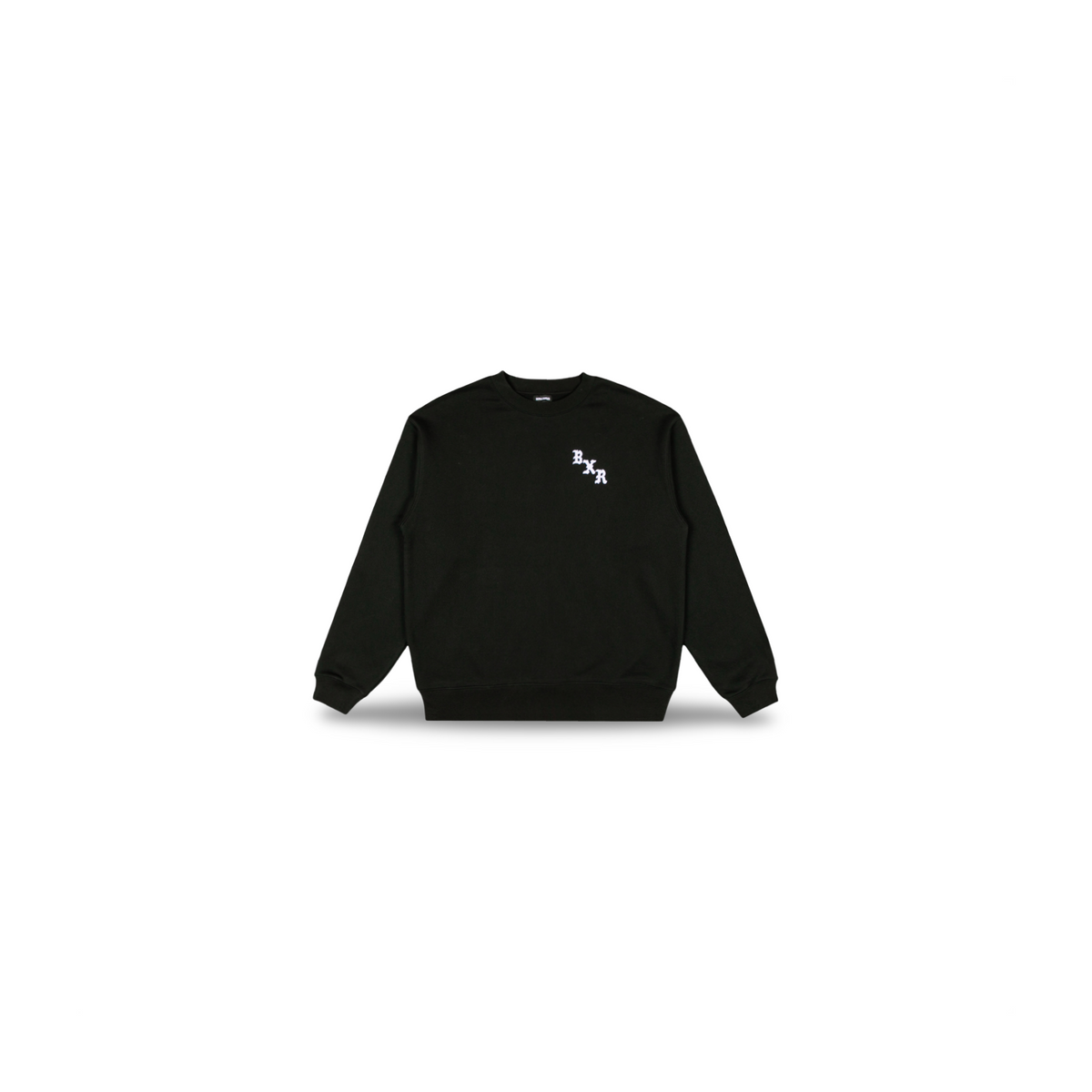 BORN X RAISED THE TOWN FELT LETTER CREWNECK
