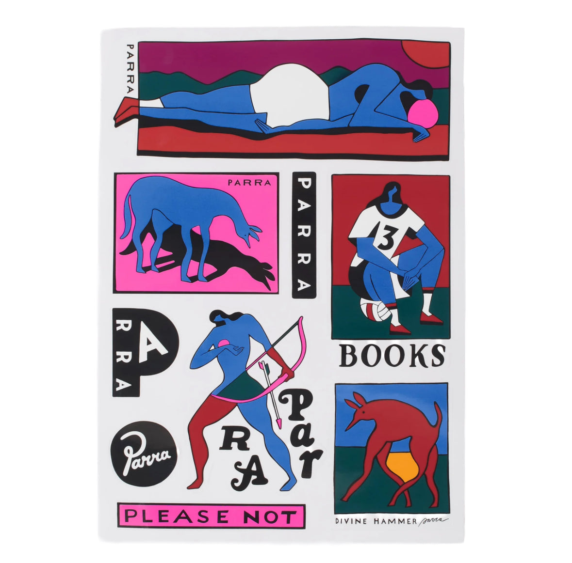 PARRA VARIOUS VINYL STICKER SHEET
