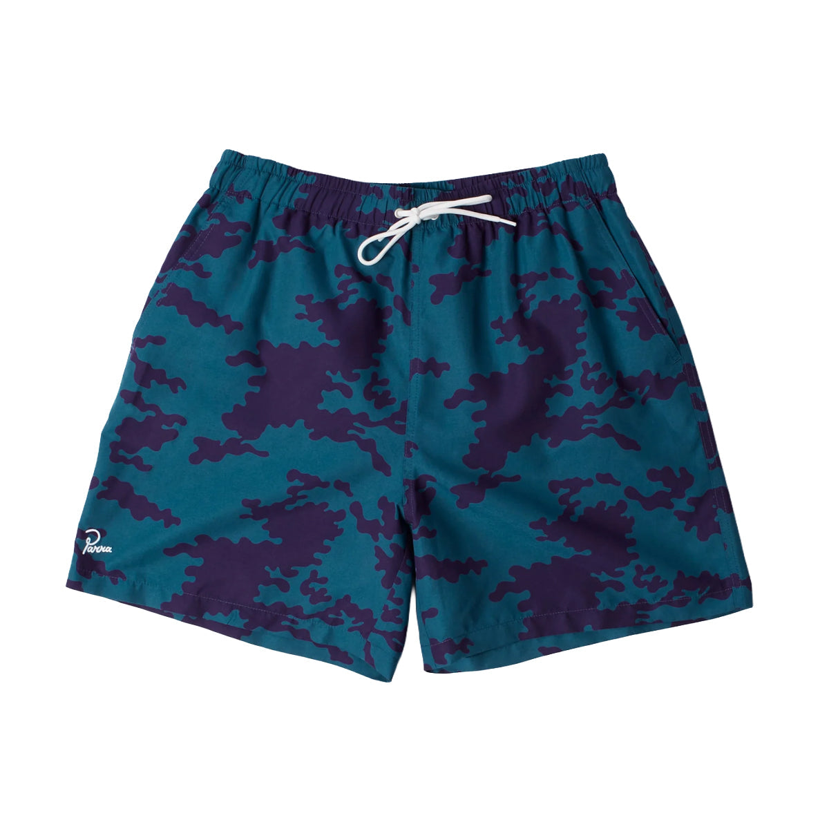 PARRA PURPLE CAMO MAN SWIM SHORTS