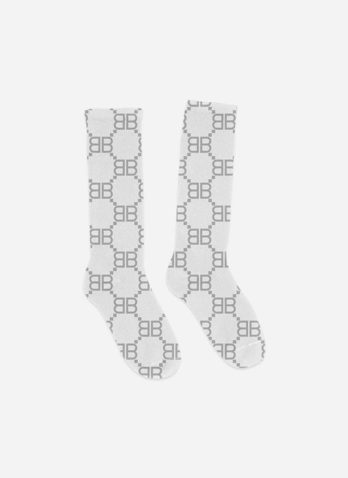 BRAVEST STUDIOS WHITE MATRIX SOCKS