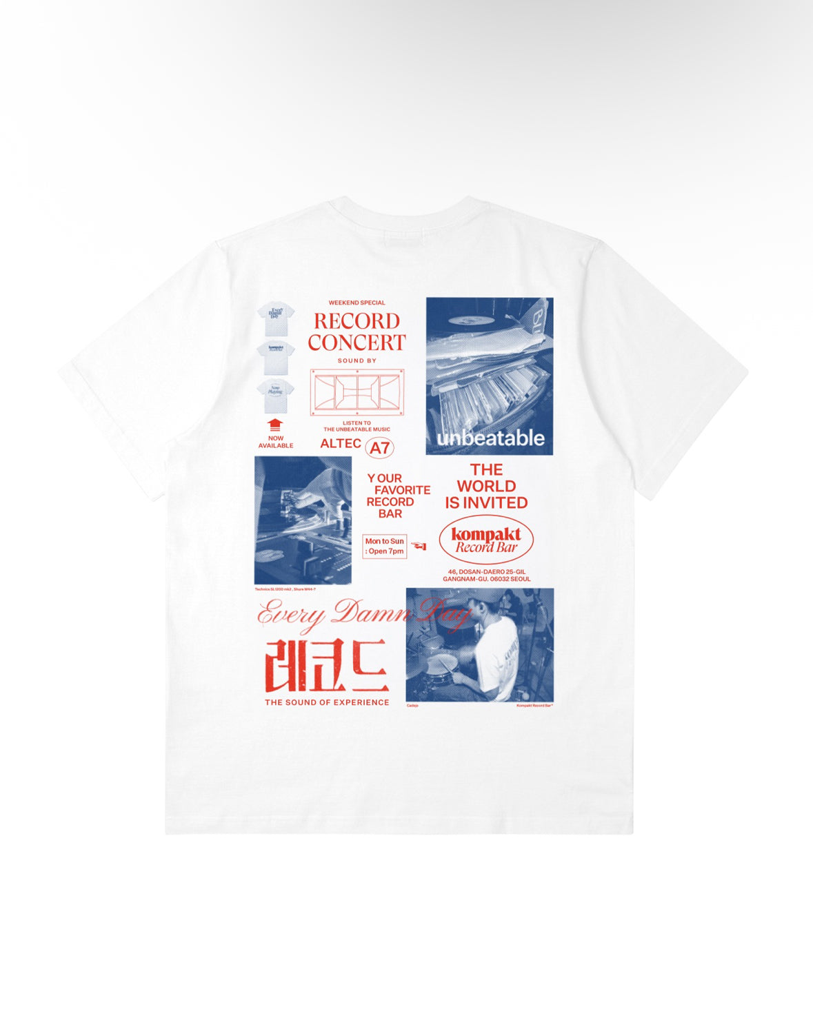 KOMPAKT RECORD BAR POSTER T-SHIRT