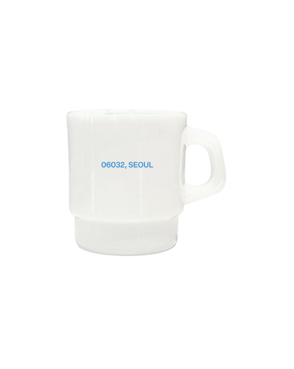 KOMPAKT RECORD BAR RECORD CONCERT MILK GLASS CUP BLUE