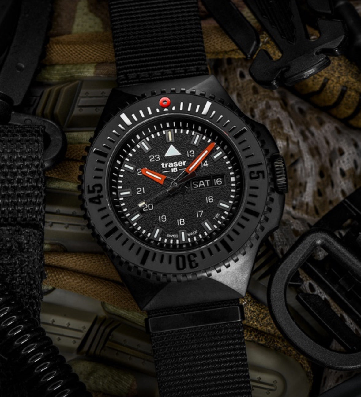 TRASER P69 BLACK STEALTH WATCH