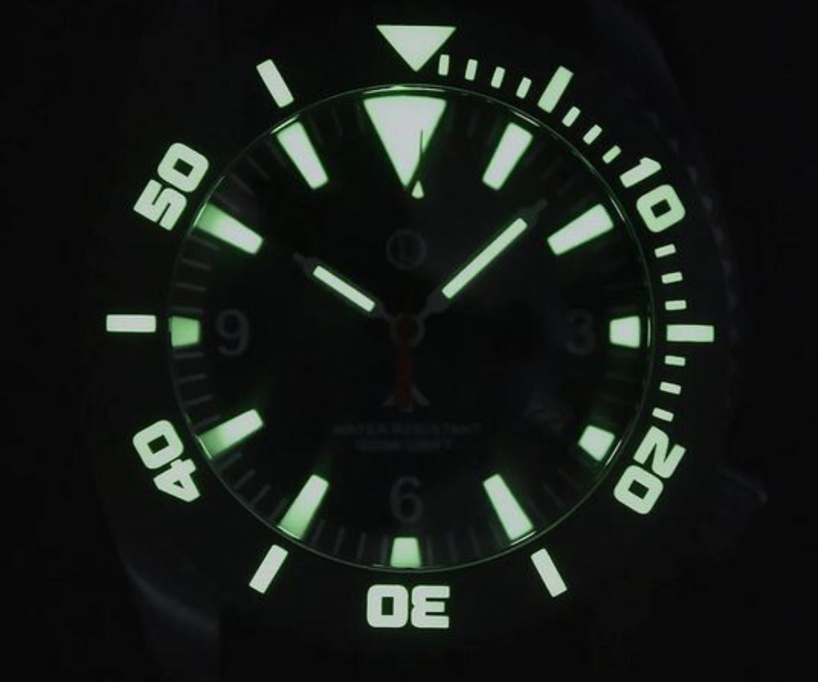 MWC DEPTHMASTER 100ATM PVD MILITARY DIVER WATCH
