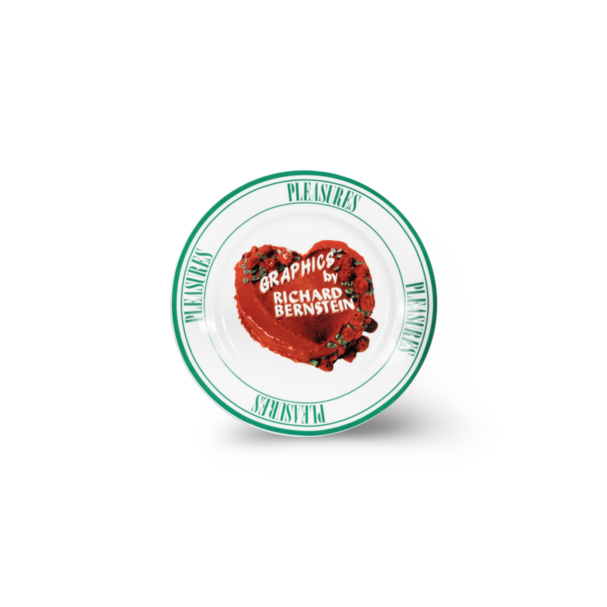 PLEASURES CAKE PLATE BY RICHARD BERNSTEIN