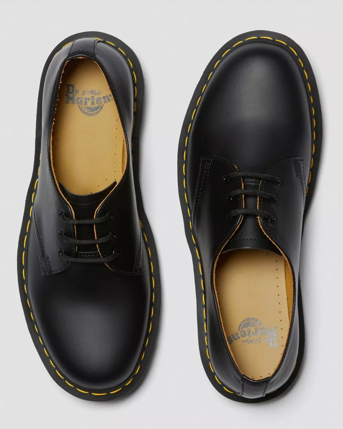 DR.MARTENS 1461 BLACK SMOOTH LEATHER OXFORD SHOES