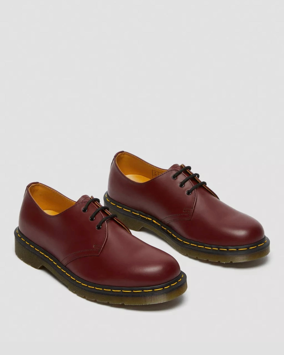 DR.MARTENS 1461 CHERRY RED SMOOTH LEATHER OXFORD SHOES