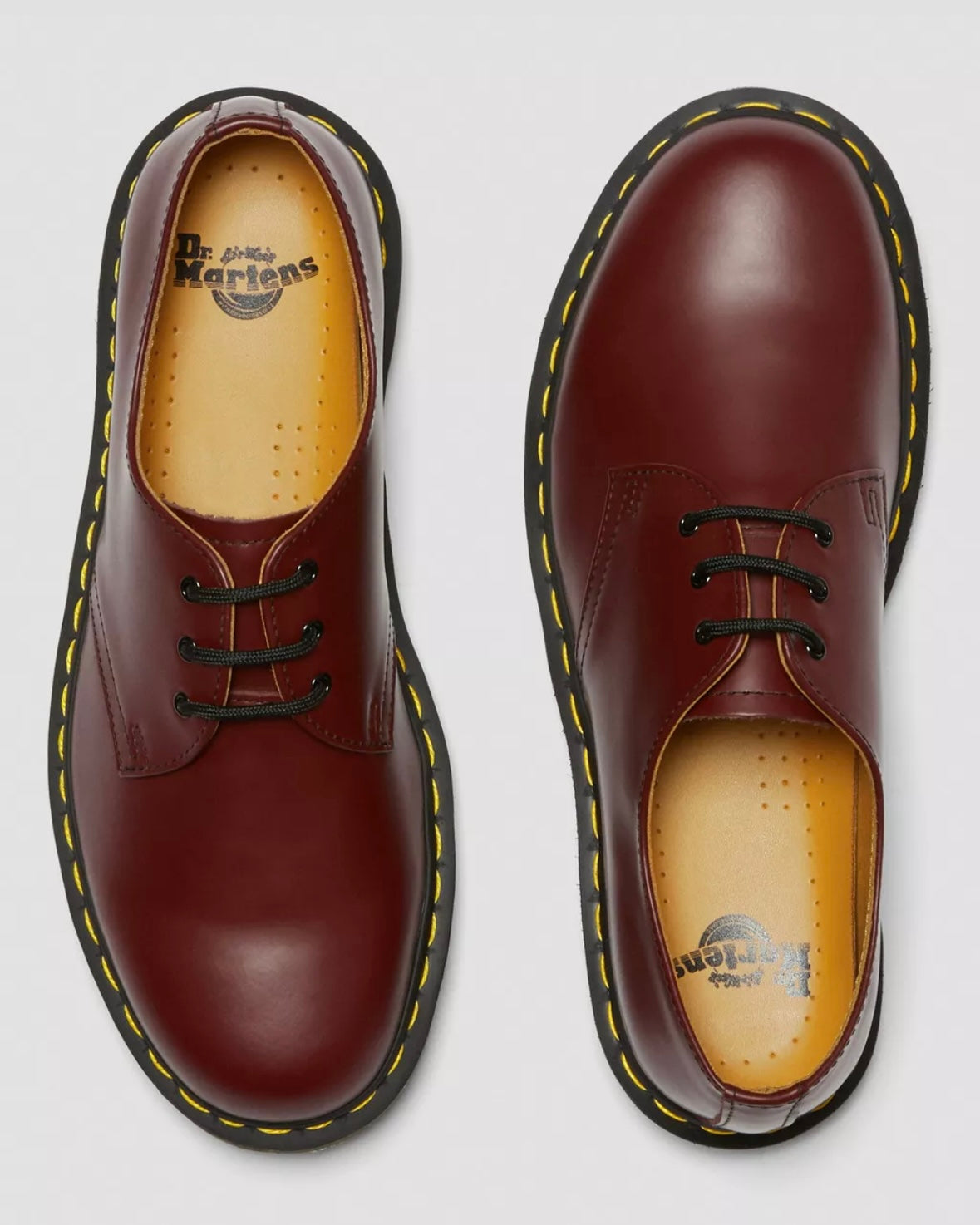 DR.MARTENS 1461 CHERRY RED SMOOTH LEATHER OXFORD SHOES