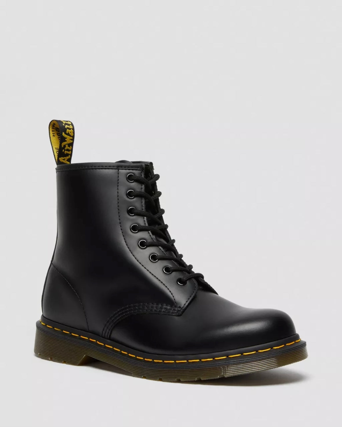 DR.MARTENS 1460 BLACK SMOOTH LEATHER LACE UP BOOTS