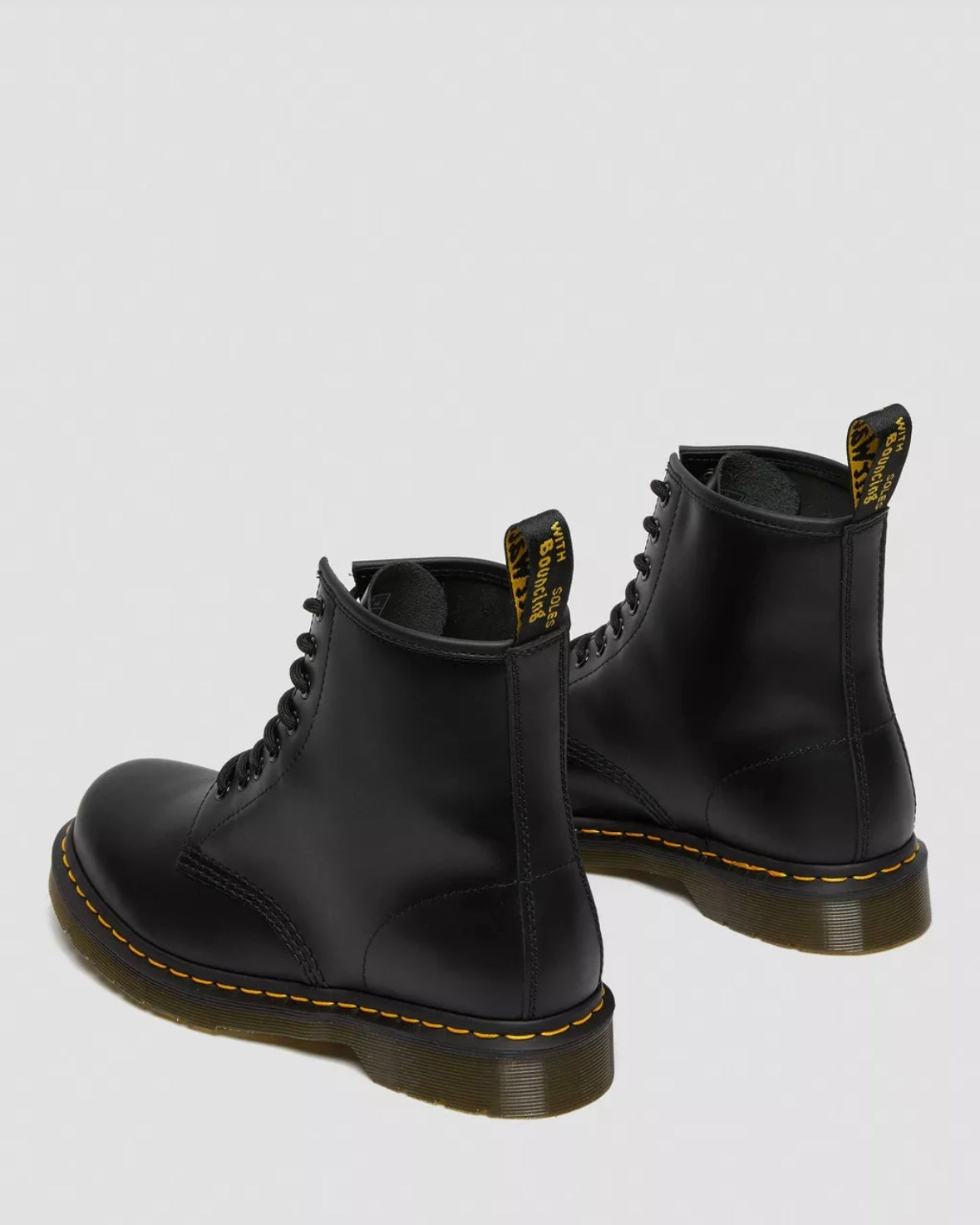 DR.MARTENS 1460 BLACK SMOOTH LEATHER LACE UP BOOTS