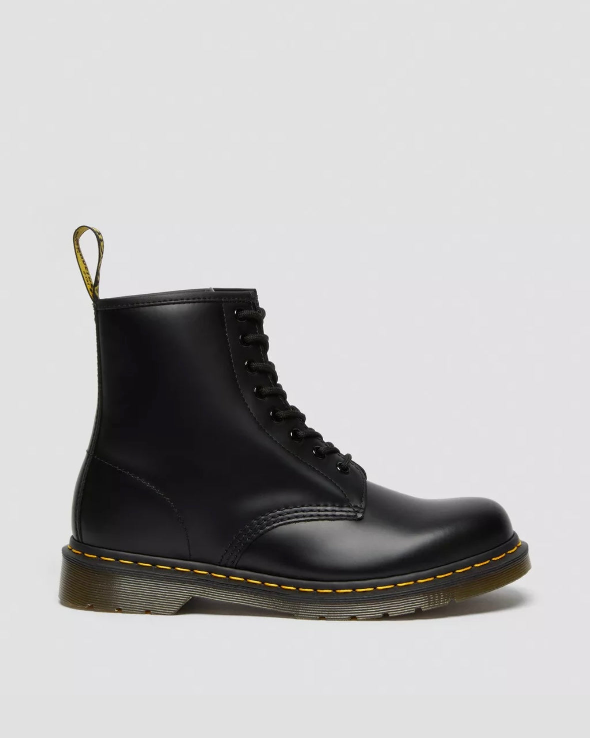 DR.MARTENS 1460 BLACK SMOOTH LEATHER LACE UP BOOTS
