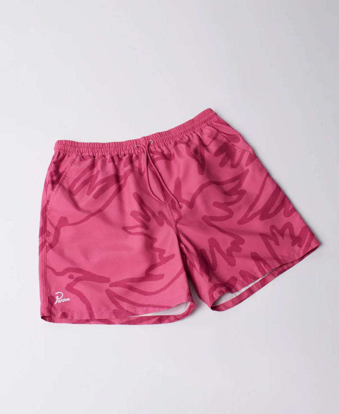 PARRA BIRDS FLY FREE SWIM SHORTS PURPLE PINK