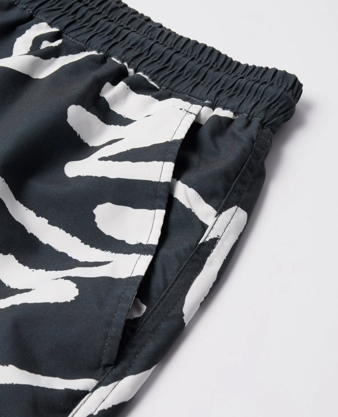 PARRA BIRDS FLY FREE SWIM SHORTS BLACK