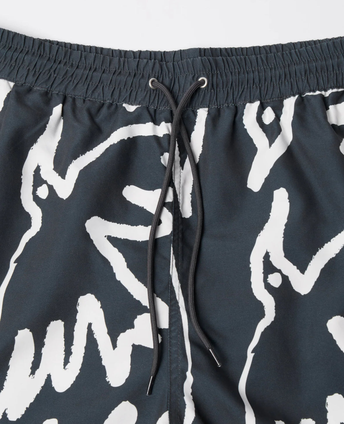 PARRA BIRDS FLY FREE SWIM SHORTS BLACK