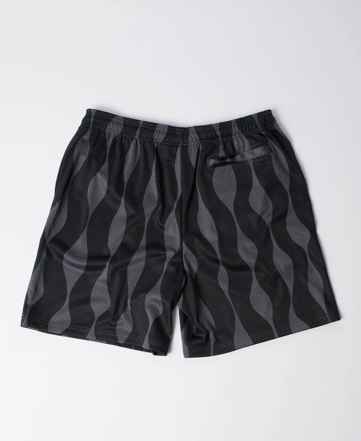 PARRA WAVED MESH SHORTS BLACK