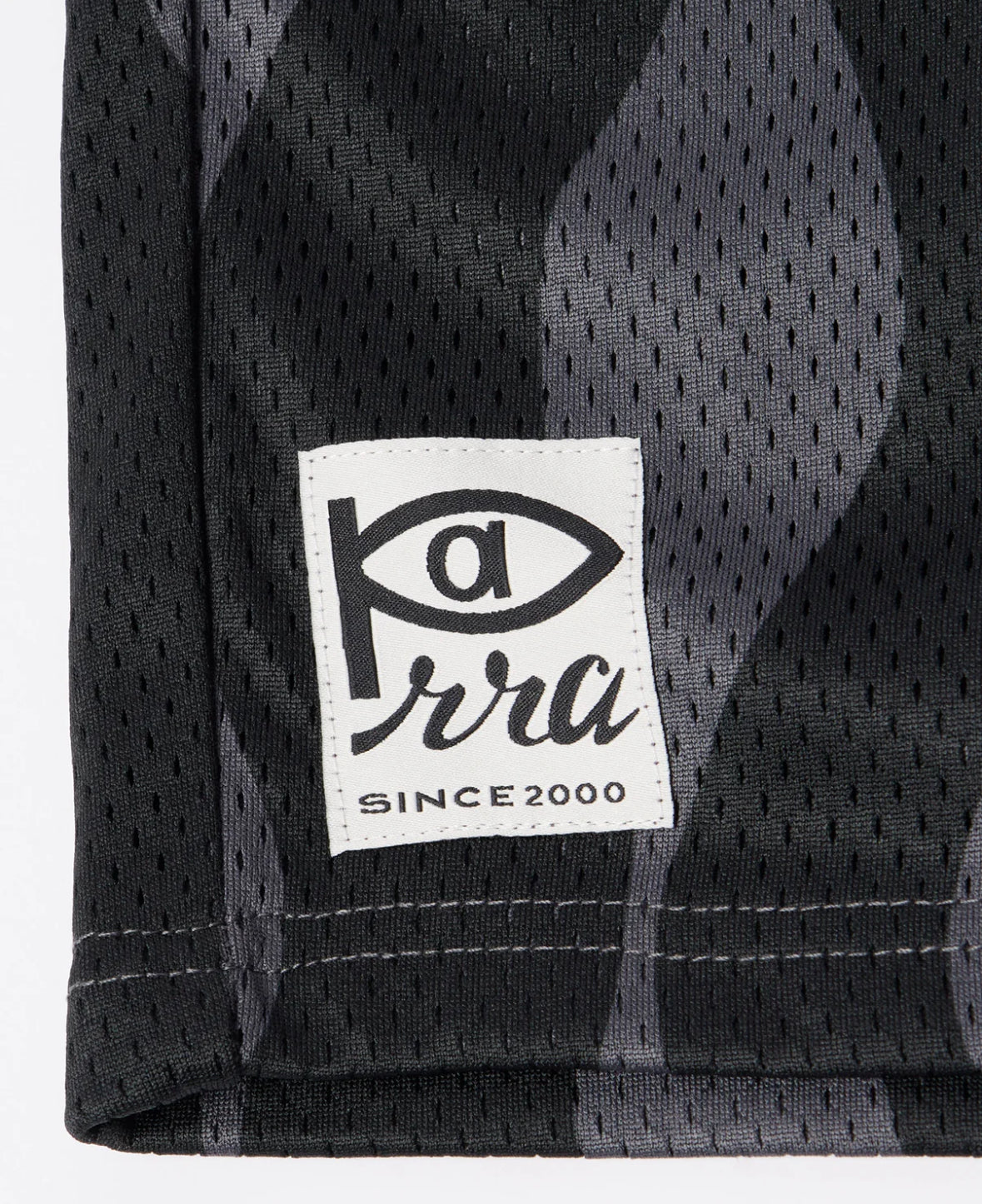 PARRA WAVED MESH SHORTS BLACK