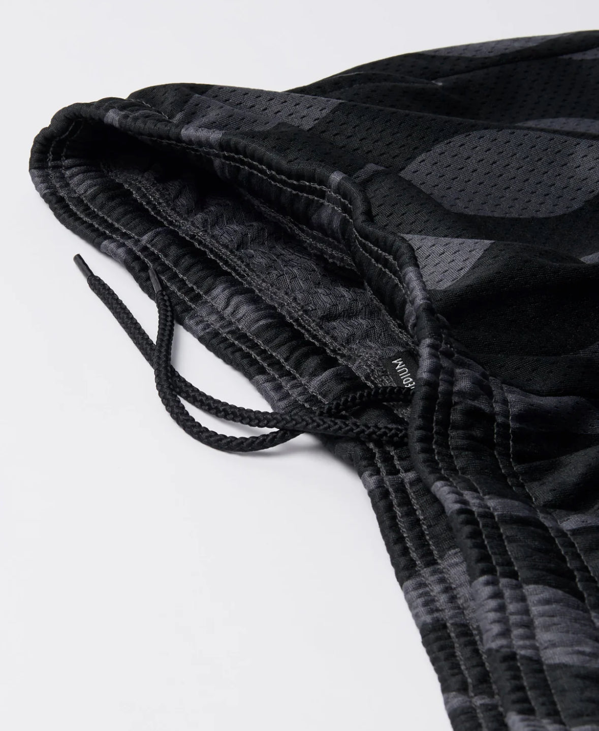 PARRA WAVED MESH SHORTS BLACK
