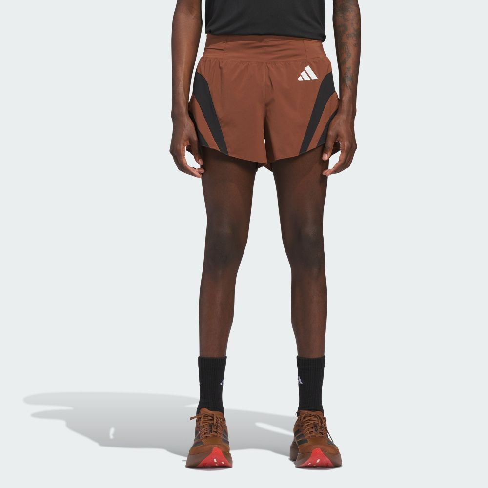 ADIDAS X PHARREL WILLIAMS ADIZERO SHORTS BROWN
