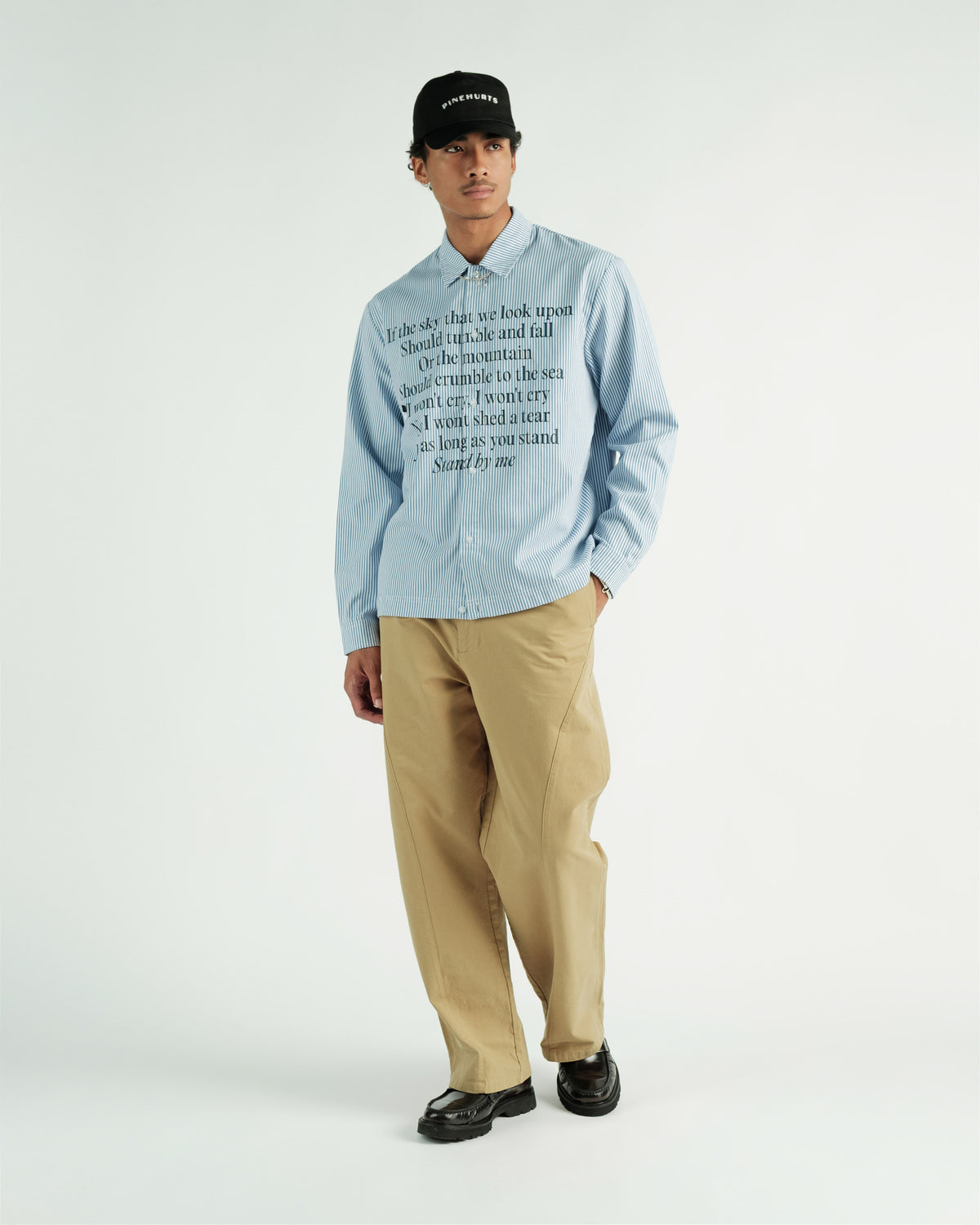 STUDENTS RIVERTON L/S STRIPE BUTTON-UP